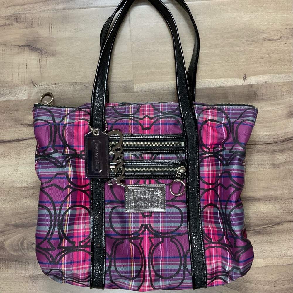 Vintage Coach Poppyseed Tote Bag